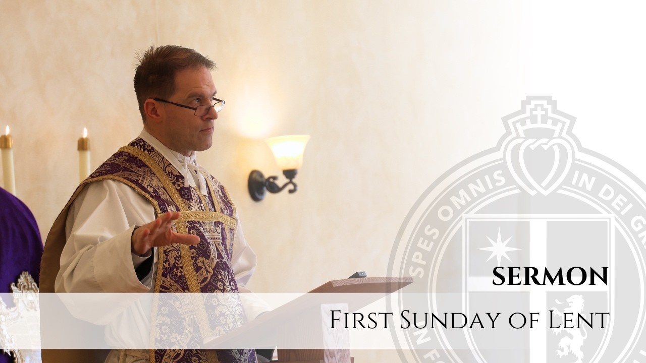Sermon -  Sin and Satisfaction - Rev. Fr. MacPherson - 1st Sunday of Lent