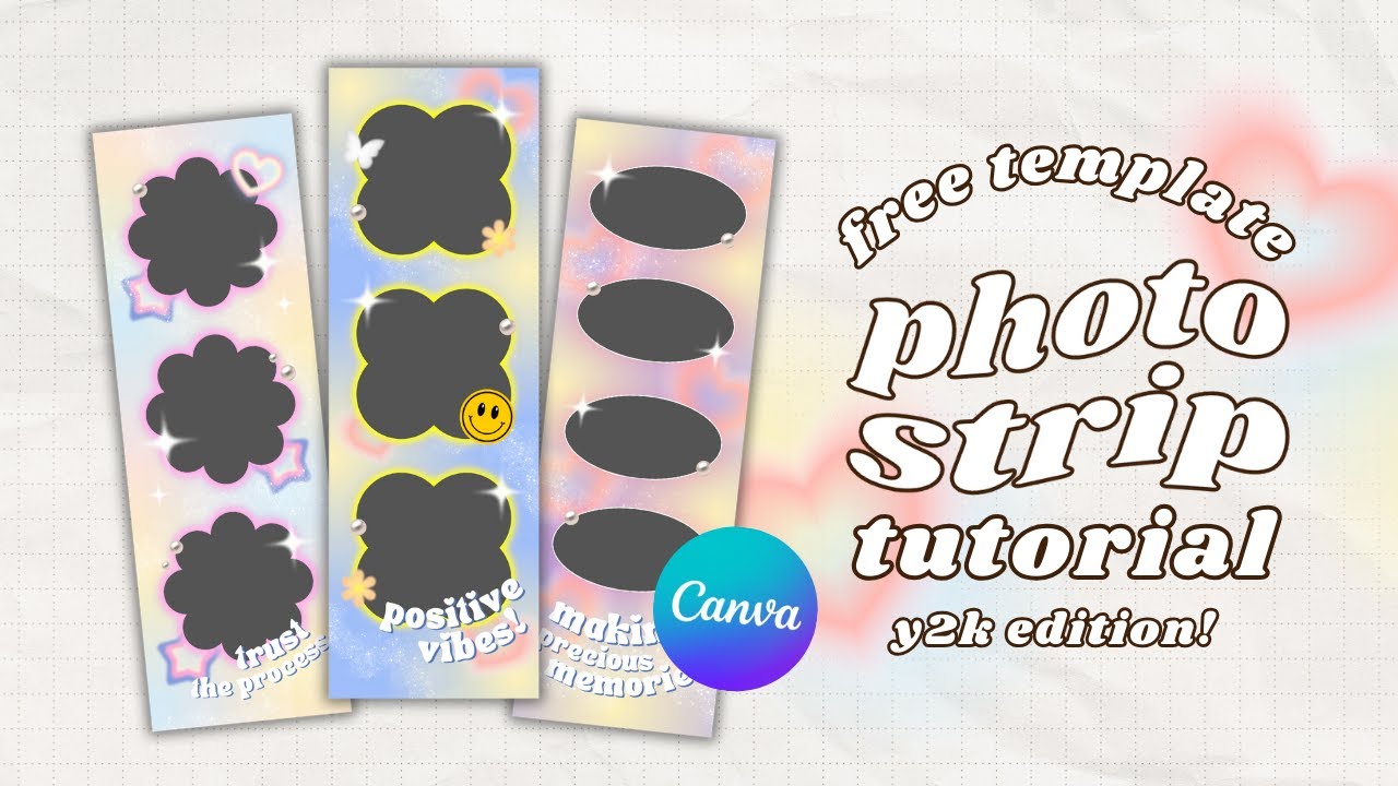 photo strip tutorial in canva (free template)