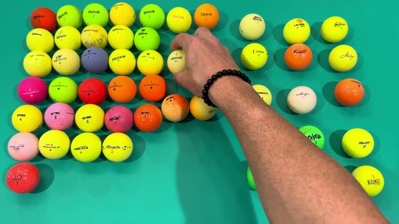 Color Recycled Golf Balls Mix (Pack of 50) Picture on amazon is misleading