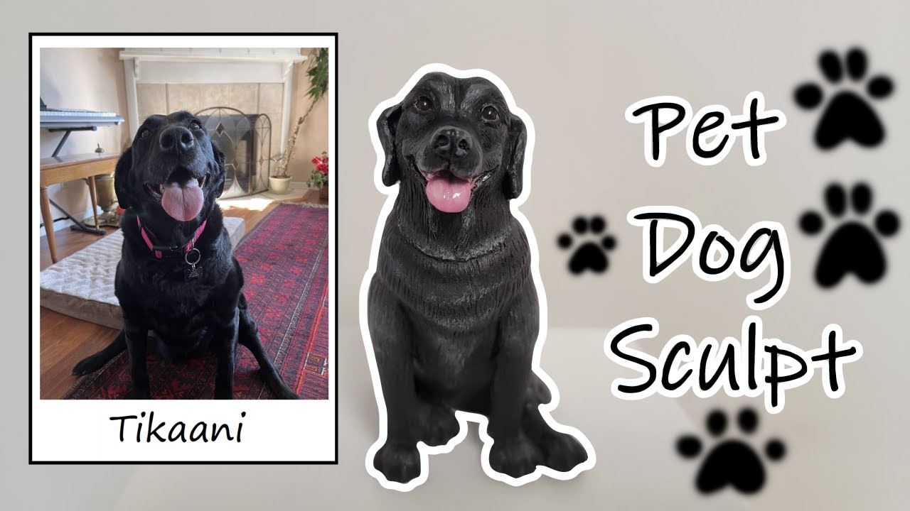 Sculpting a Custom Polymer Clay Pet Dog: Tikaani the Black Lab