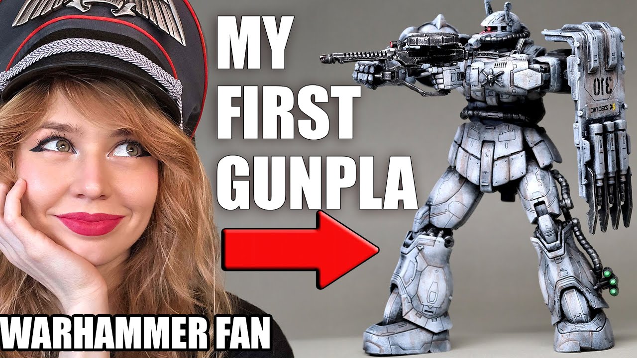 Фанатка Warhammer впервые попробовала собрать модель Gunpla.