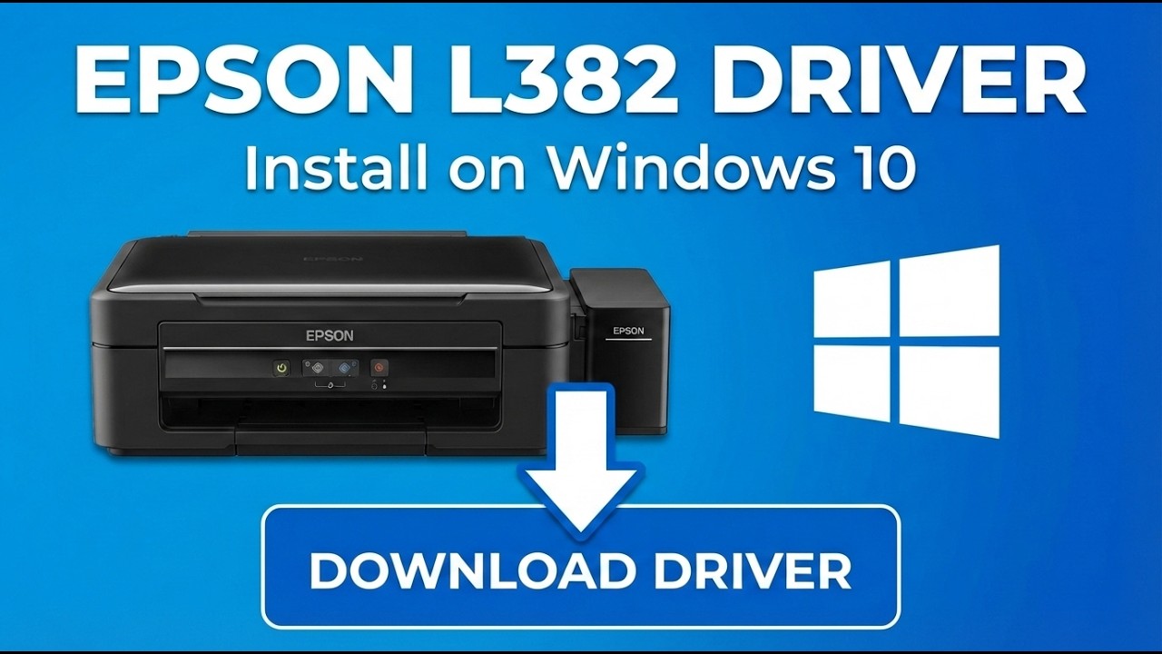 How to Download & Install Epson L382 Printer Driver (Windows 10 Tutorial)