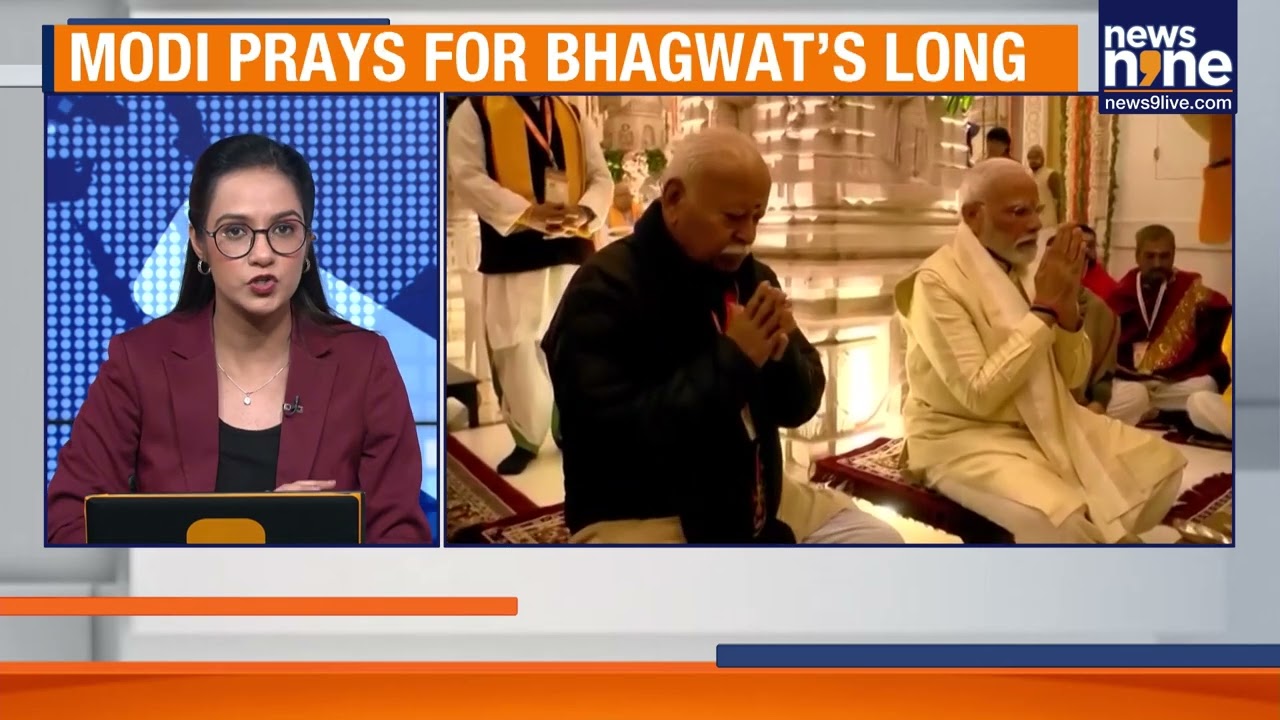 PM Modi Extends Warm Wishes To RSS Chief Mohan Bhagwat On 75th Birthday | News9