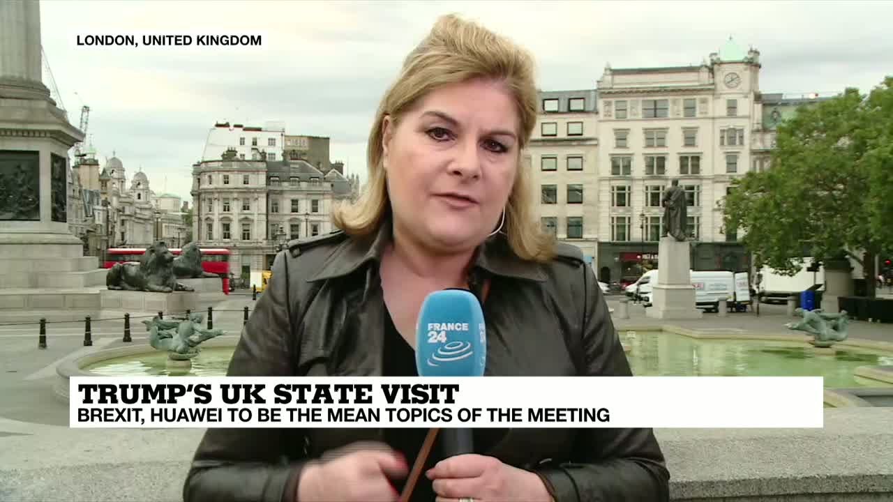 Trump's UK visit turns to Brexit, Huawei