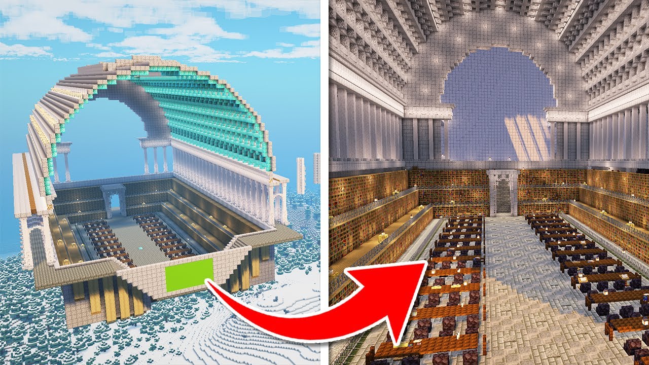 How I Built a Massive Librarian Villager Trading Hall