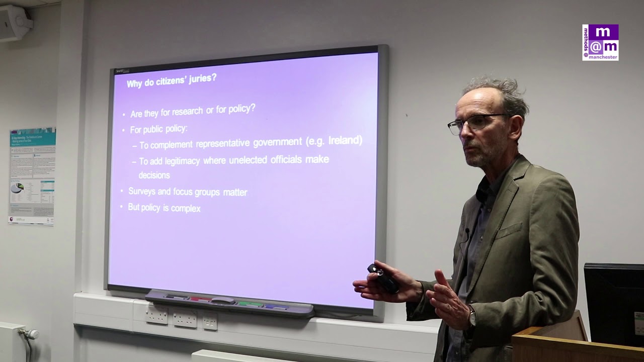 Dr Malcolm Oswald - How to design and run a citizens&rsquo; jury: Lunchtime Seminar