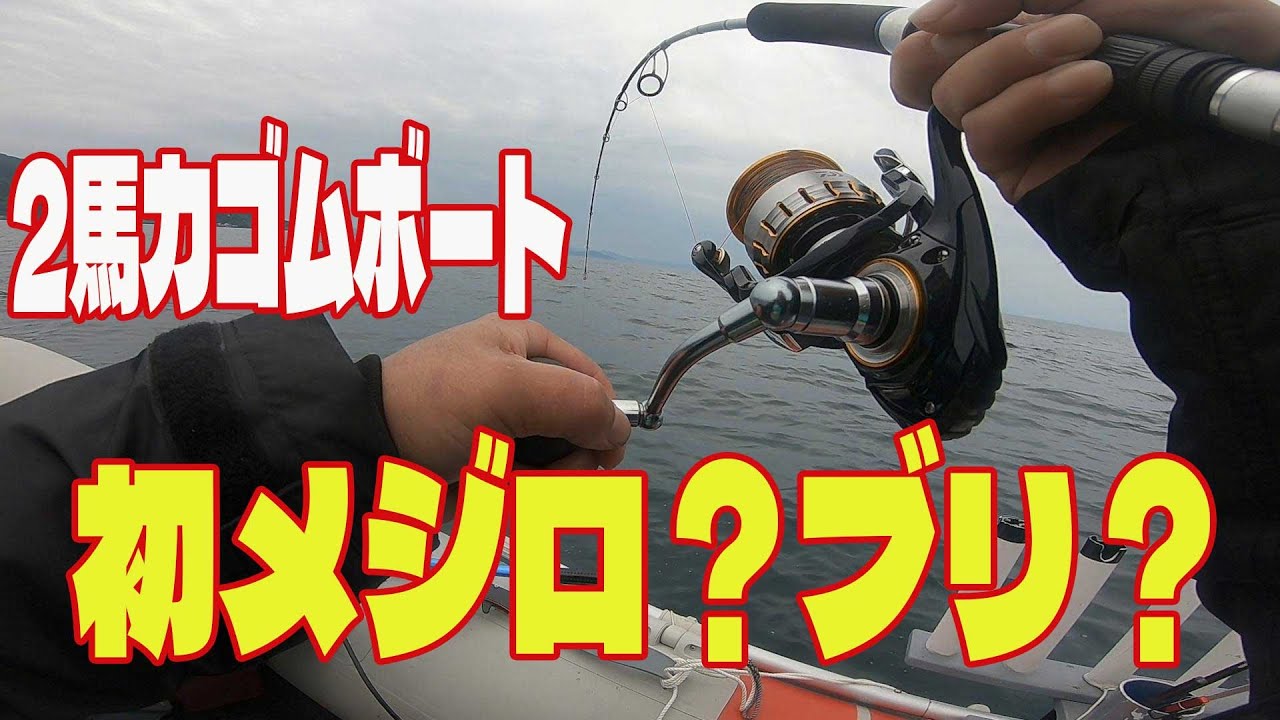 ２馬力ゴムボートでメジロ？ブリ？　越前釣行