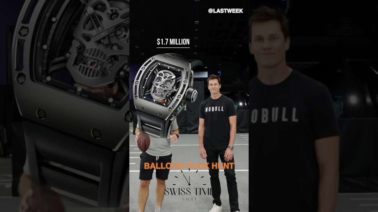Tom Brady&rsquo;s $1.7 Million Titanium Richard Mille RM 052 Skull Tourbillon! 🏈⌚ #Shorts #richardmille