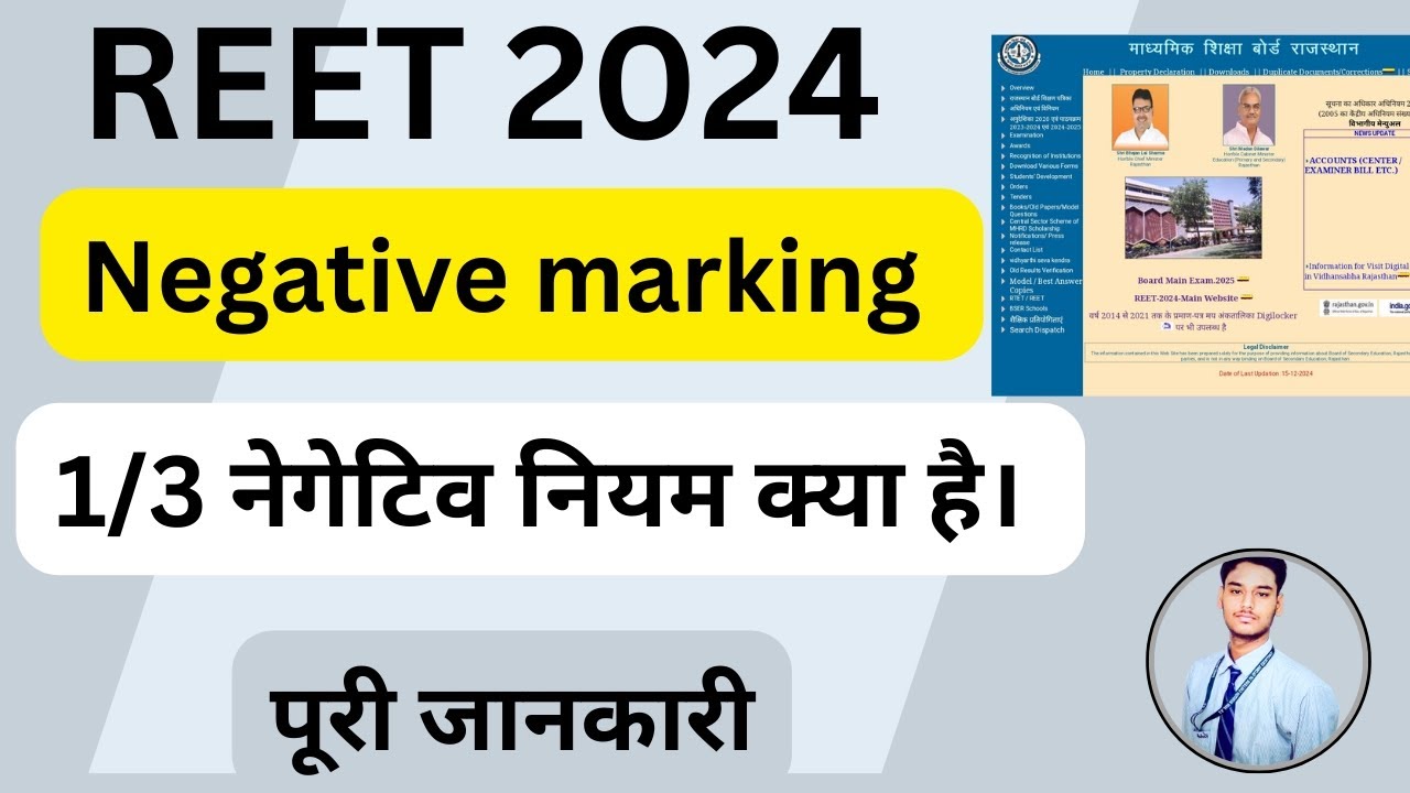 REET 2024 । Negative Marking होगी या नही। Reet से जुड़ी खबर। पूरी जानकारी। #reet