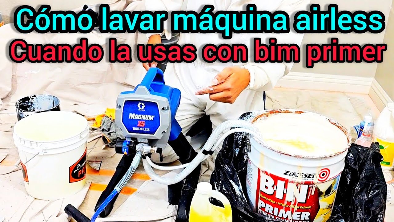 Graco Magnum X5 Cómo limpiar la máquina cuando usas Bin primer.