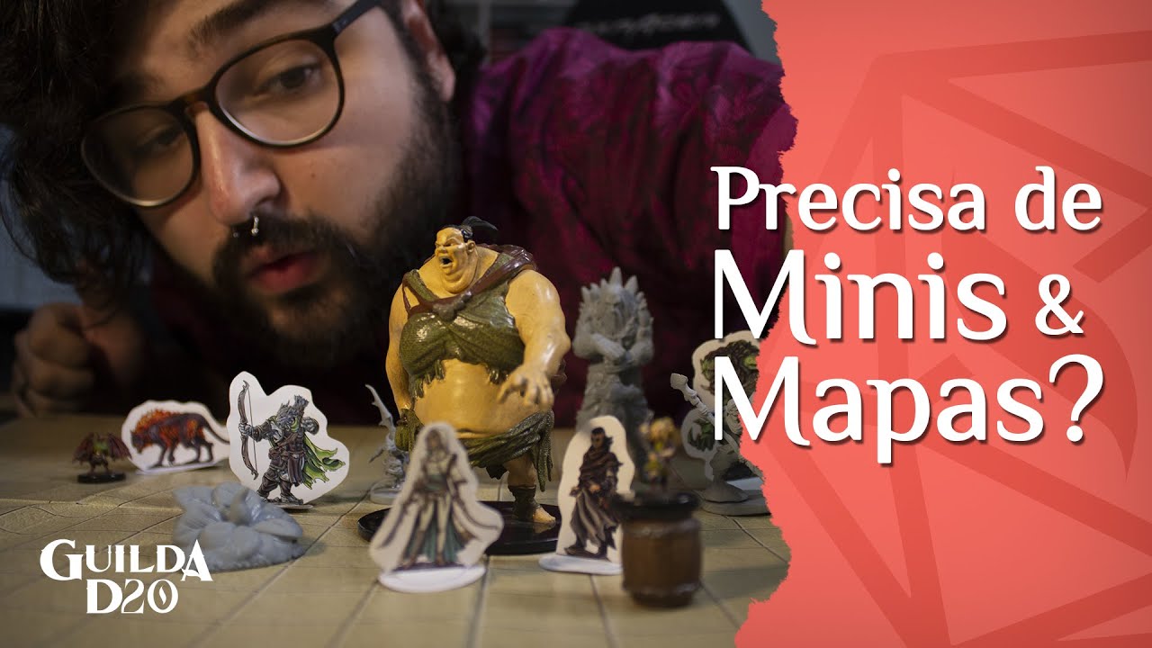 Preciso usar Miniaturas e Mapas para jogar RPG?