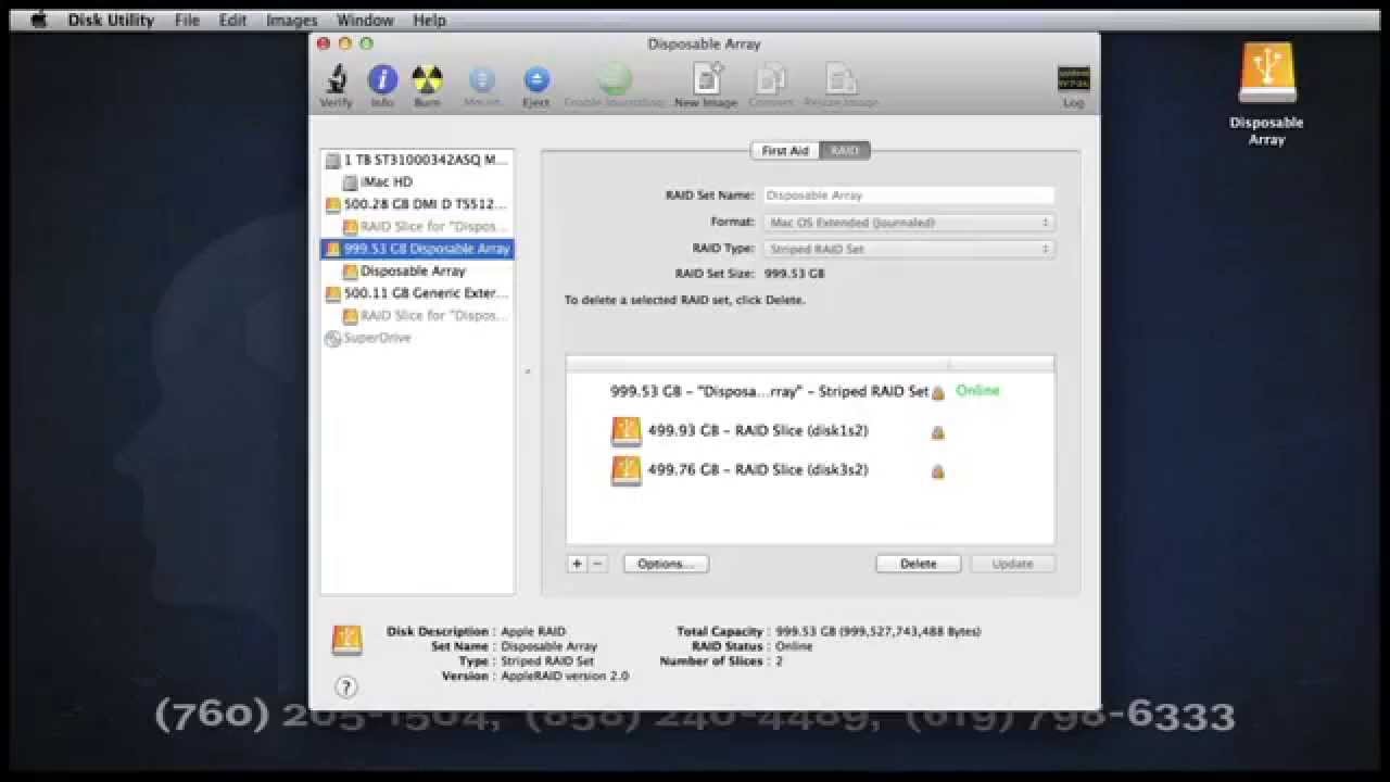 Delete Apple RAID Array Video