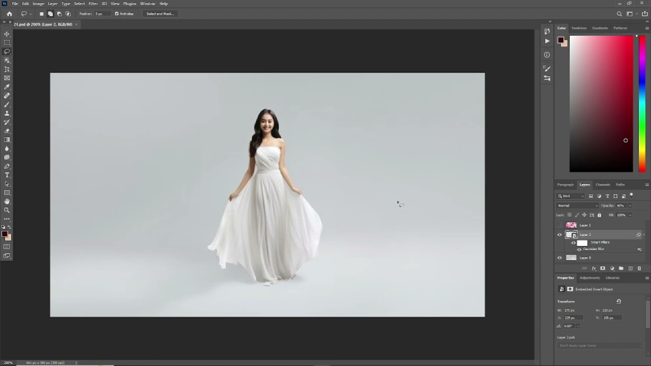 How To Add Design on Dress in Photoshop ( आसान तरीके से ) #DressDesign #Photoshop#PhotoshopTutorial