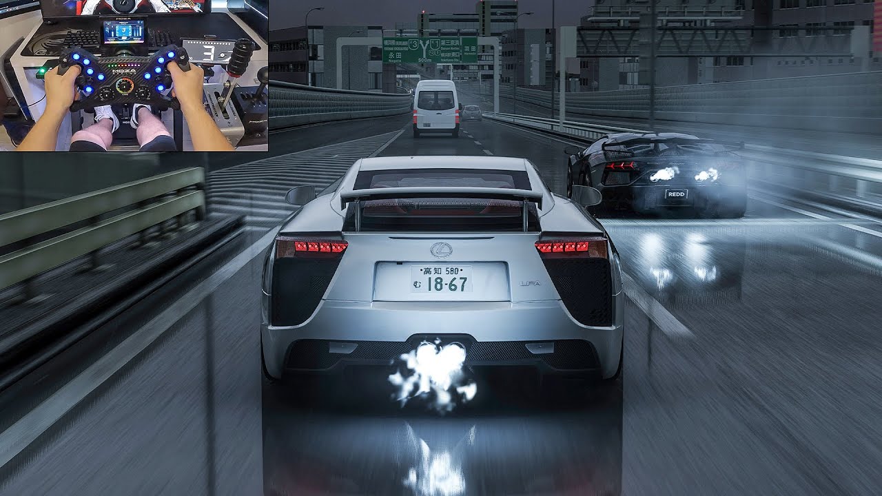 800HP Lexus LFA Vs 832HP Lambo Aventador SVJ Gintani F1 - Assetto Corsa | Moza R9
