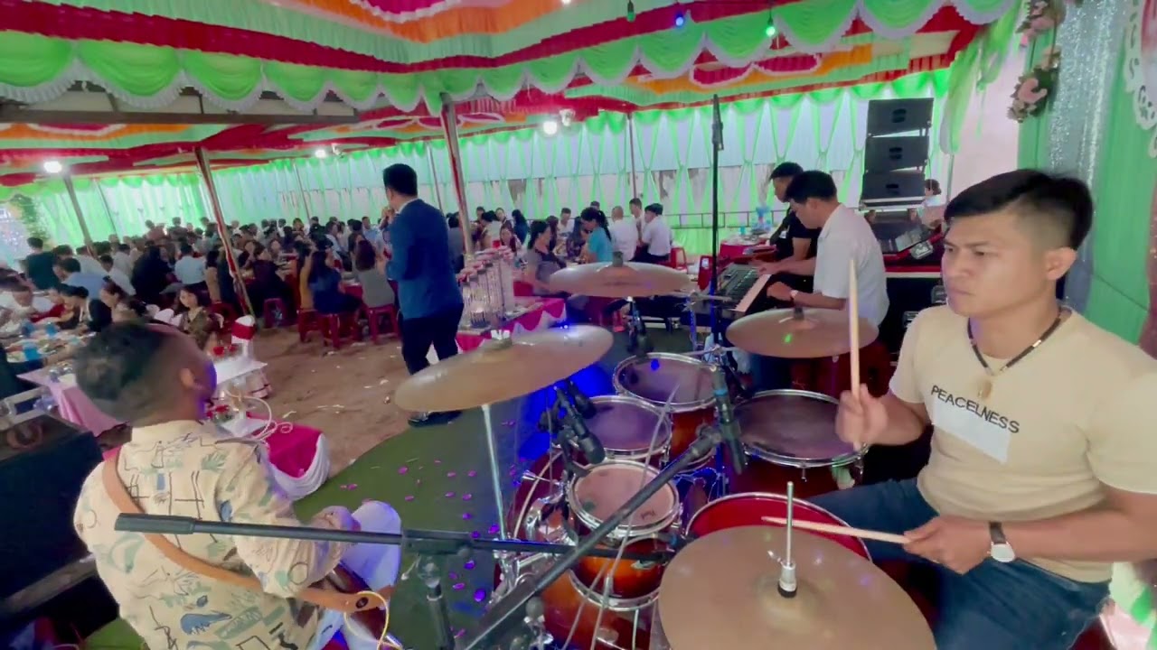 Vùng Trời Bình Yên Remix | Drum Thái Tuấn Cover Mc Hải Bằng Band 4in1 nghe Mà Đê Mê Trong Đám Cưới