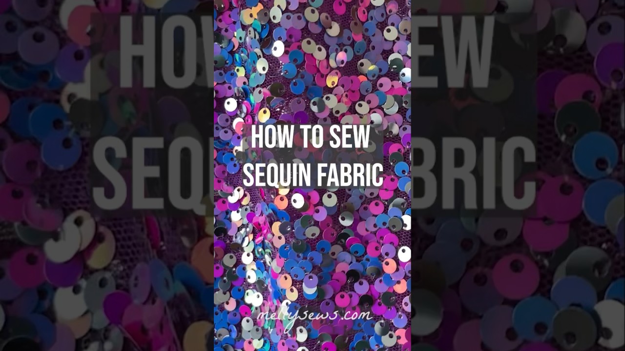 How to sew sequin fabric #sewing