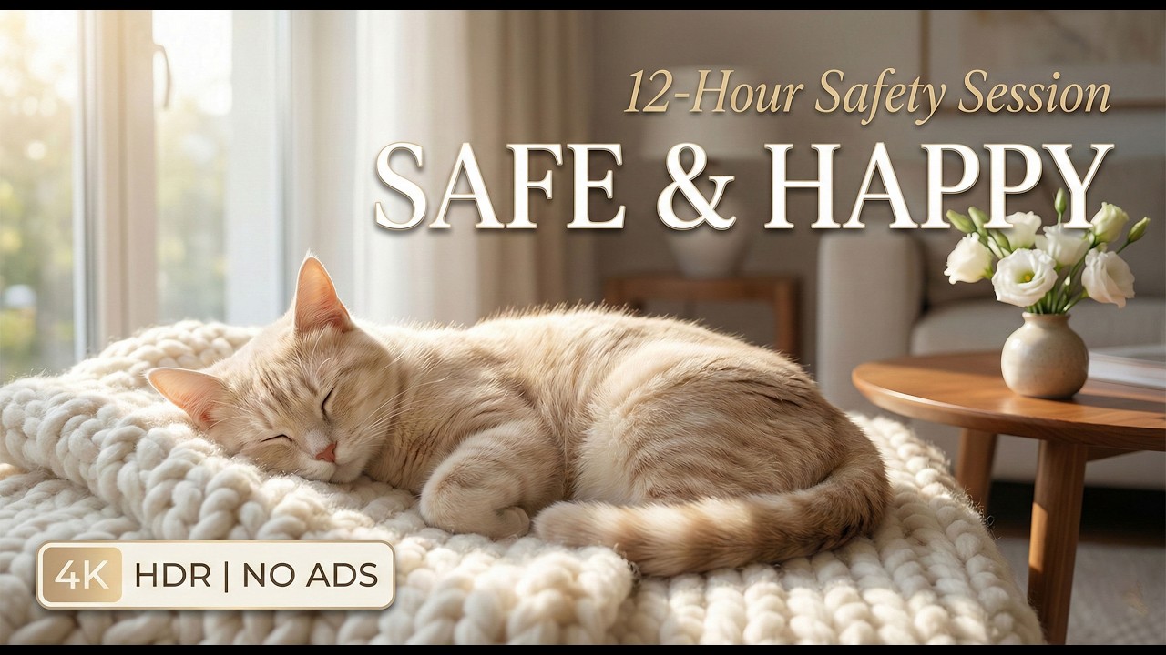 12 часов исцеляющей кошачьей музыки 🎶, успокаивающих звуков, чтобы ваша кошка почувствовала себя в