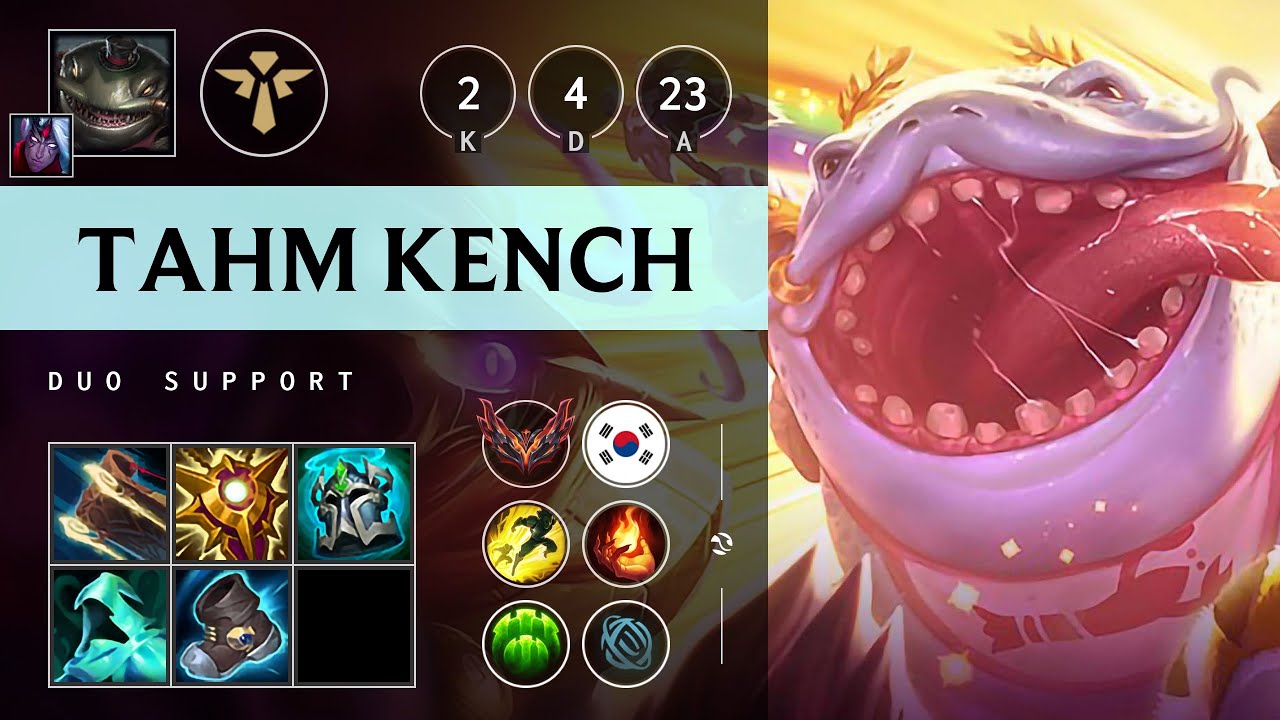Tahm Kench Support vs Nautilus - KR Grandmaster Patch 14.23