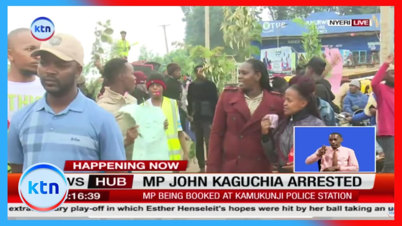 Mukurweini residents protest arrest of MP John Kaguchia, demand his immediate release