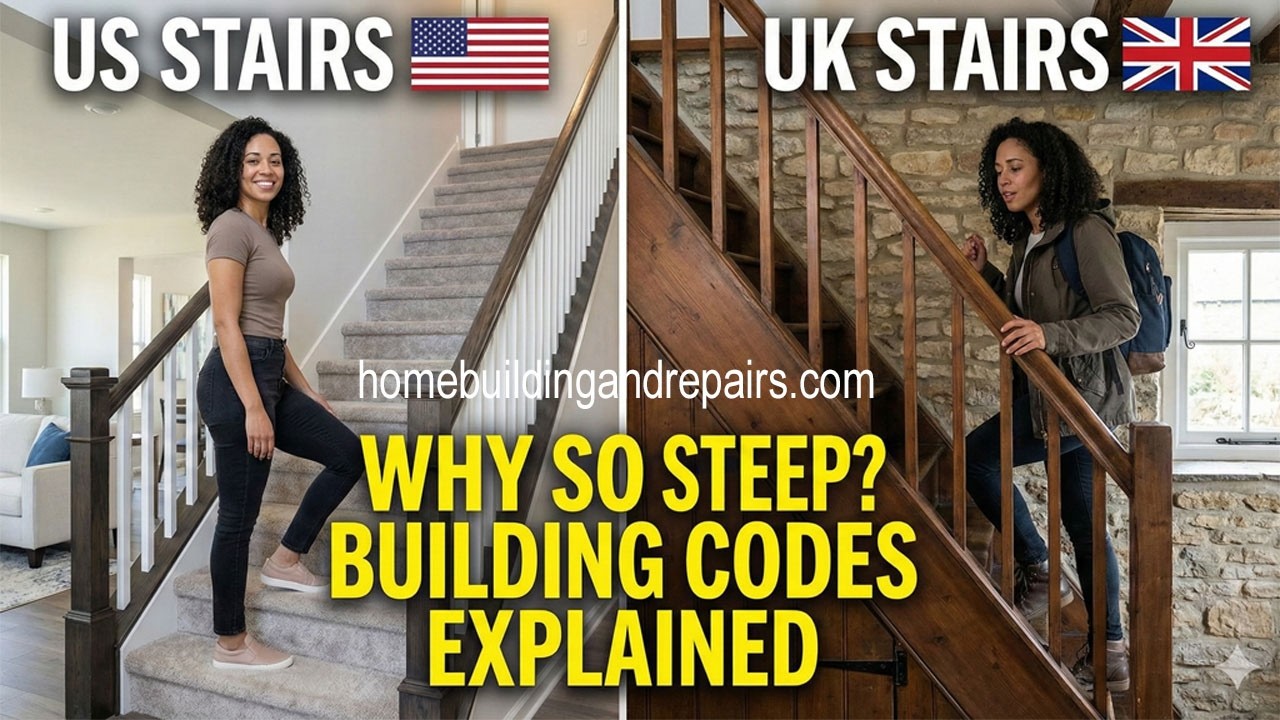 Why Are UK Stairs So Steep? US vs. UK Building Codes Explained