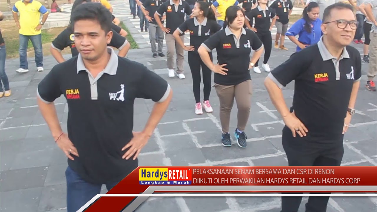 HARDYS RETAIL || Kegiatan Senam Bersama & CSR di lapangan puputan Renon, Denpasar