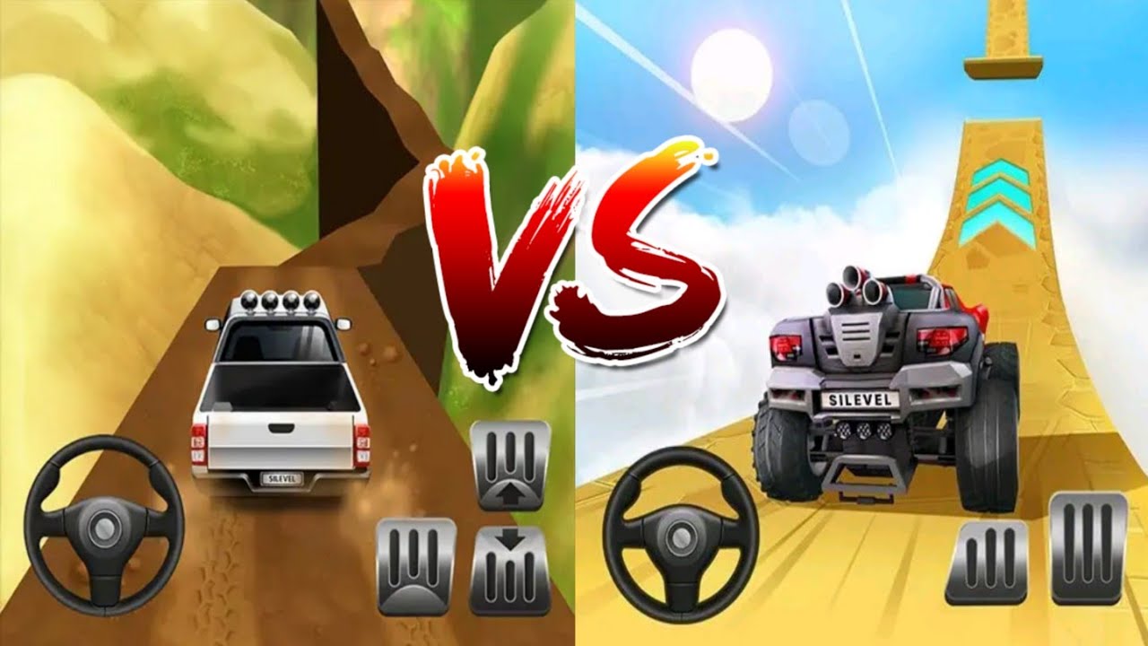Mountain Climb Stunt VS Mountain Climb 4x4 Offroad Car Drive | Which one is the best Game