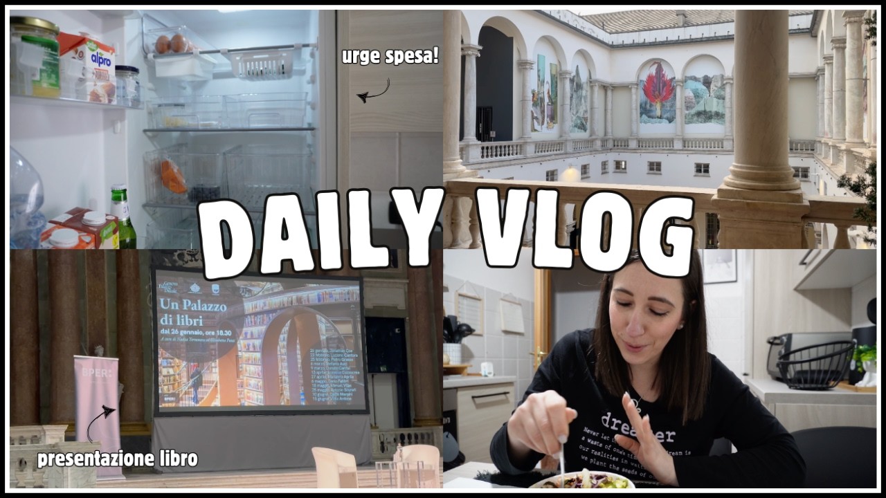 VLOG | Finalmente ho incontrato uno dei miei autori preferiti 📚 + frigo vuoto = svuota la spesa! 🛒