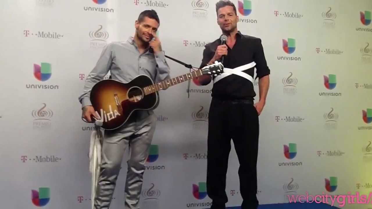 Ricky Martin & Draco Rosa at Premio Lo Nuestro 2013