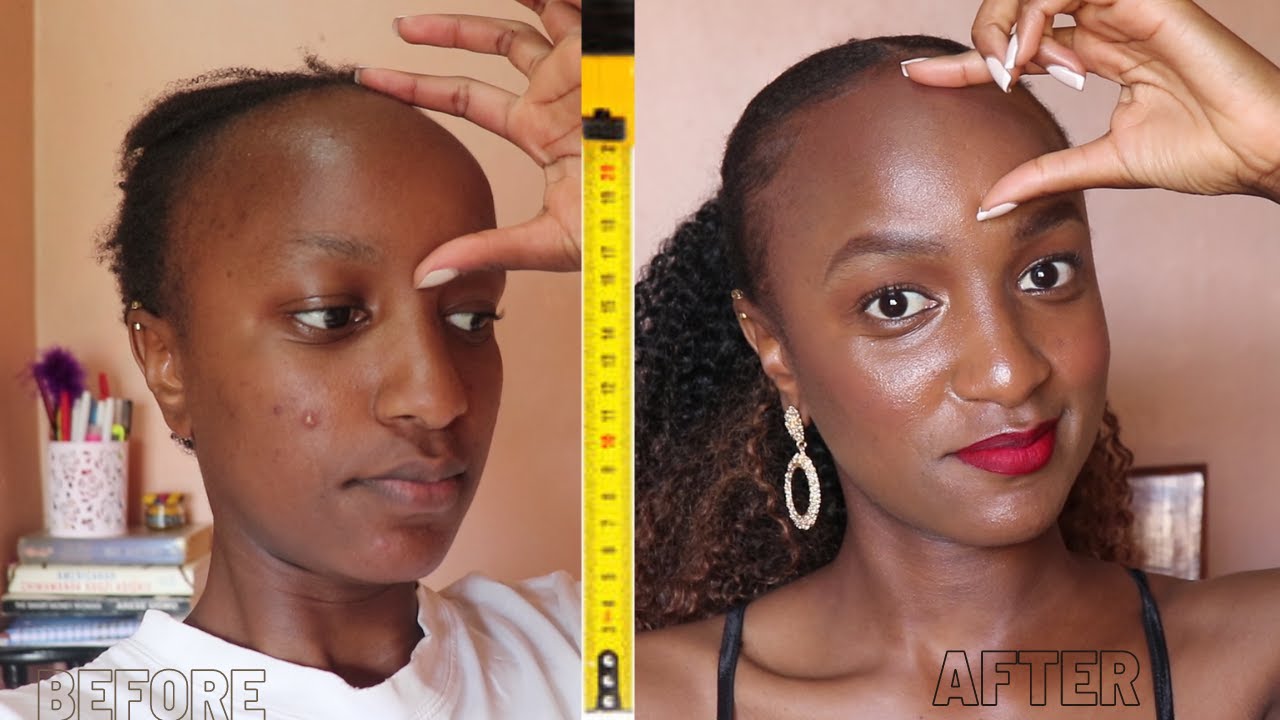 BIG FOREHEAD BEAUTY HACKS! -BLACK GIRL EDITION|10 Tips &Tricks to Make Your Forehead appear Smaller