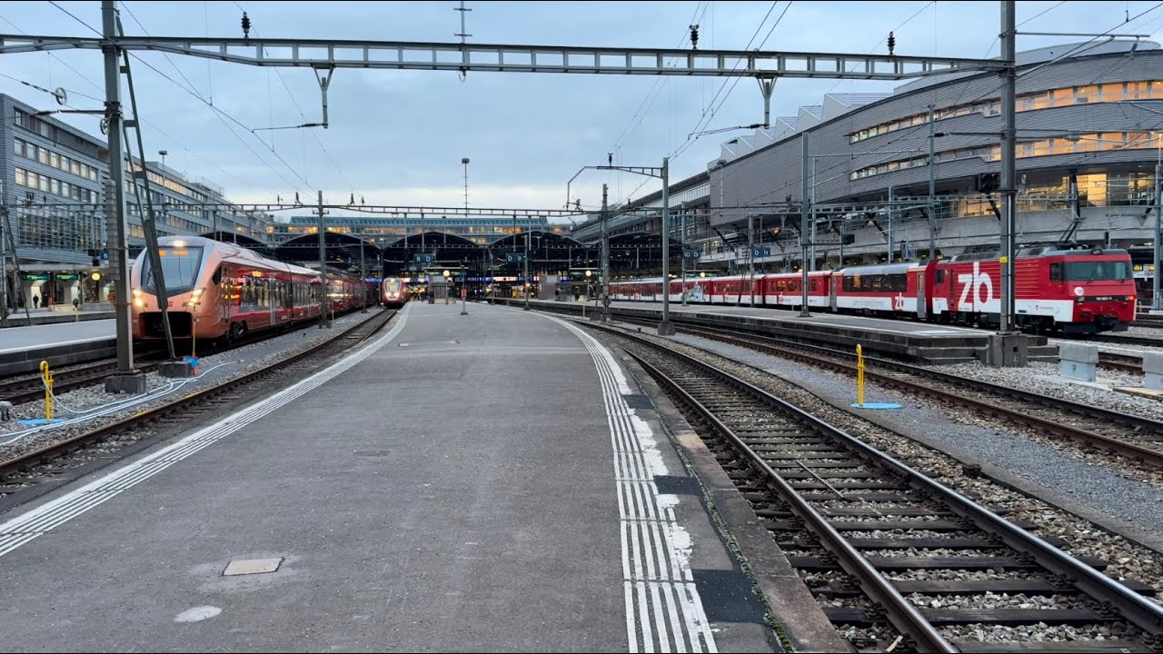 Bahnverkehr in Luzern (12.11.2024)
