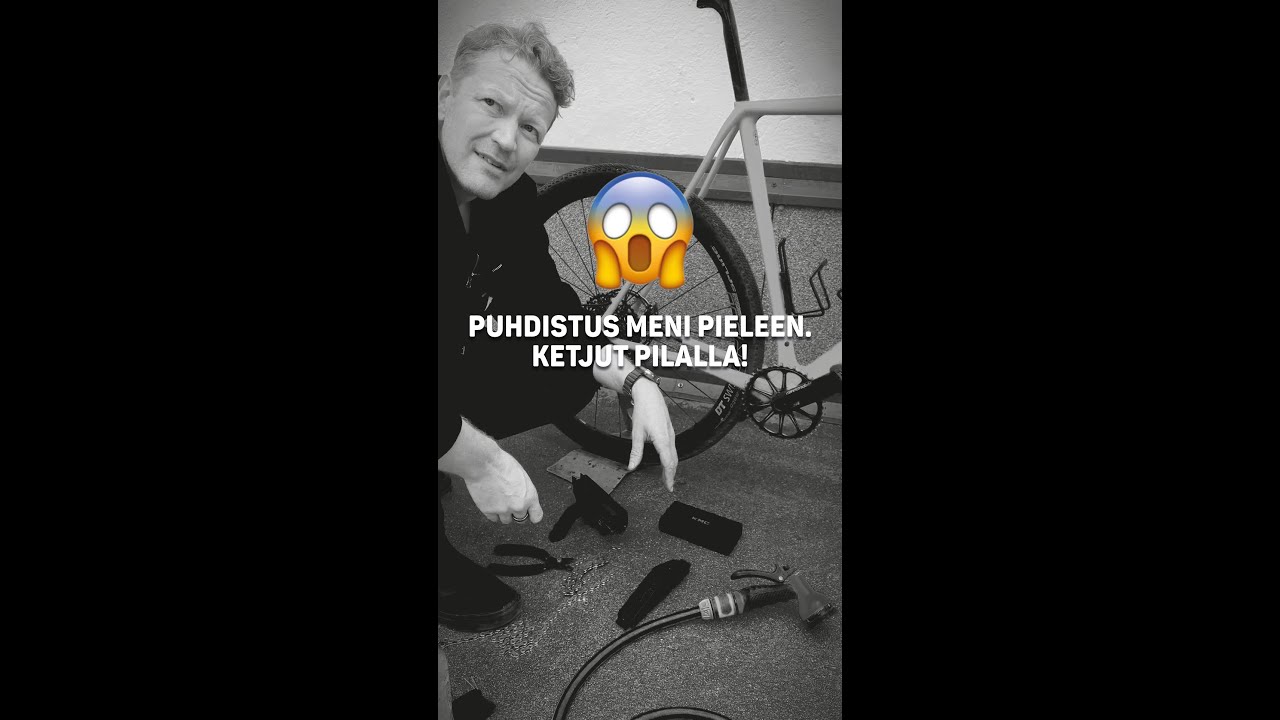 Ketjujen puhdistus meni pieleen. Ketjut pilalla.