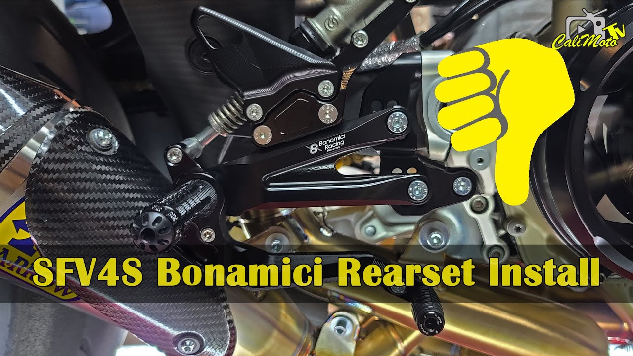 2020 Ducati Streetfighter V4 S | Bonamici Rearset Install #NotRecommended