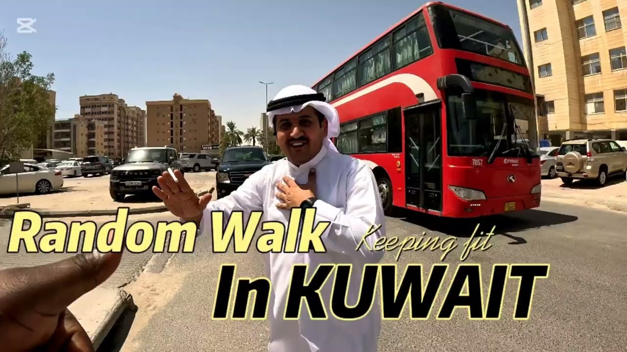 Walking in the scorching Kuwaiti sun