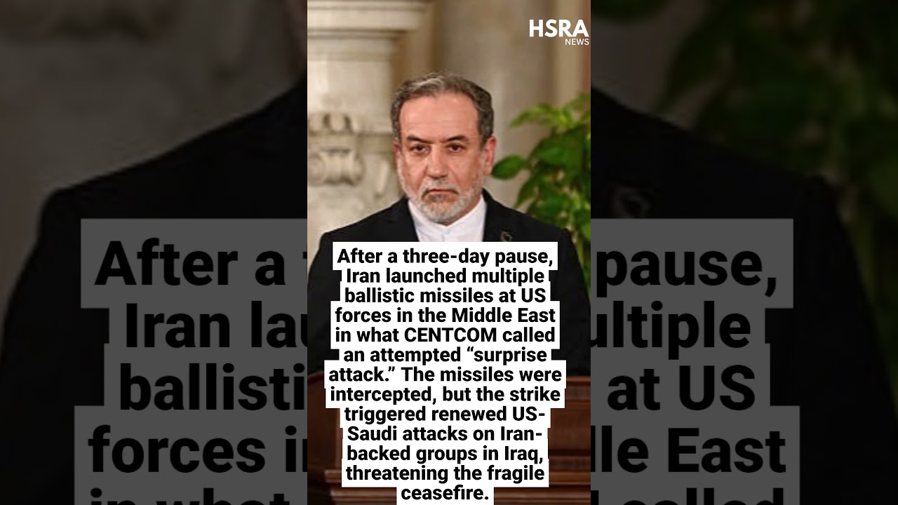 Iran Breaks 3-Day Pause With Surprise Missile Attack on US Forces #shorts #breakingnews #iran #usa