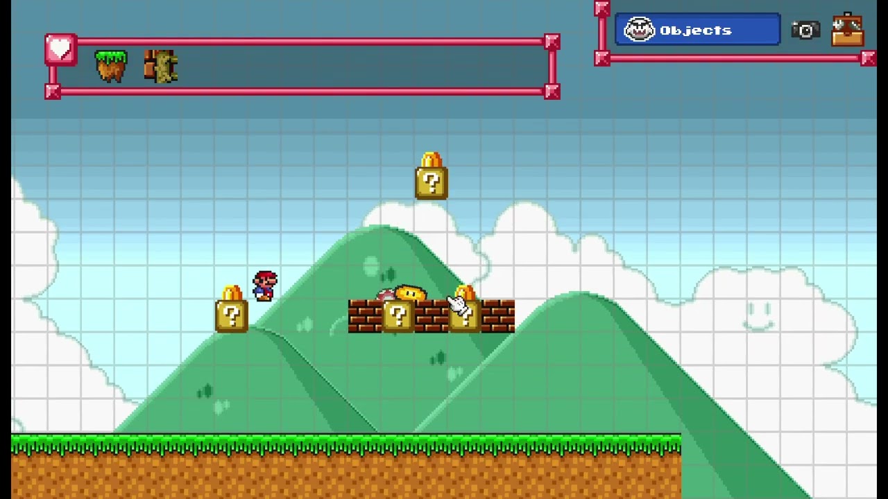 Me playing Super Mario Construct after 2 updates!