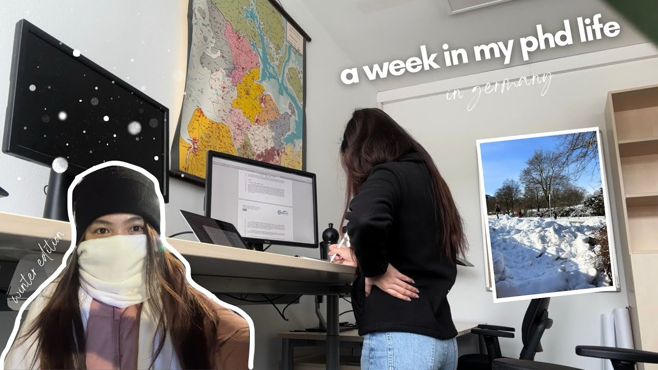a week in my life as a phd student in hamburg | phd life in germany winter edition ❄️