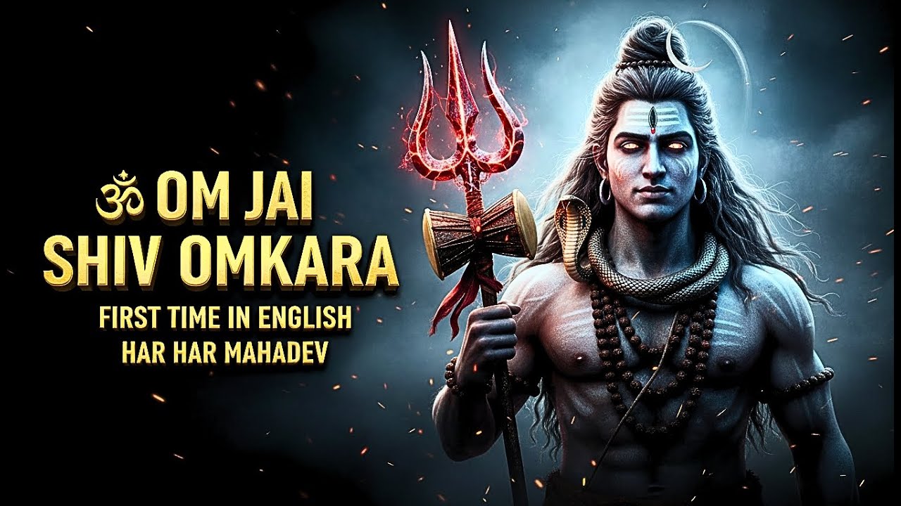 🔱Om Jai Shiv Omkara (English Version) | Lord Shiva Aarti | Devotional Chant | Har Har Mahadev