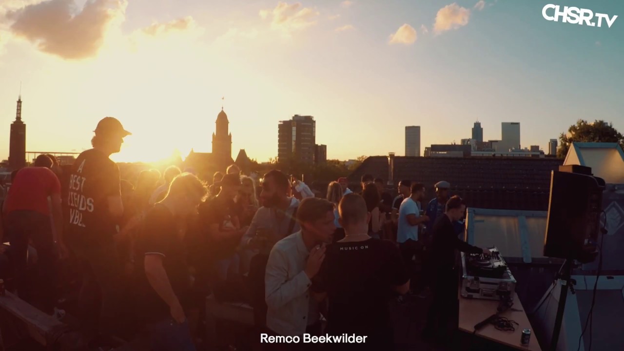 Remco Beekwilder at the Rotterdamse Rave rooftoop pre-party | CHSR.tv