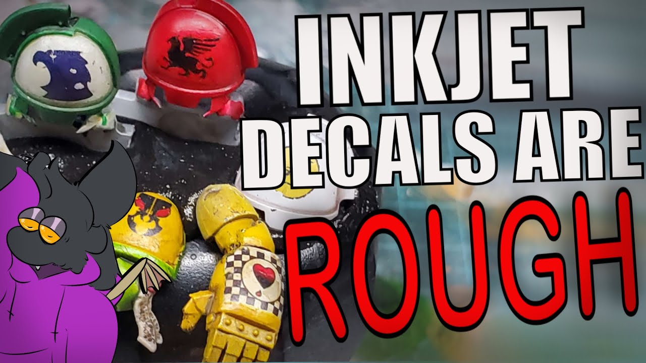 How to make Custom decals for miniatures and the pitfalls (Inkjet)
