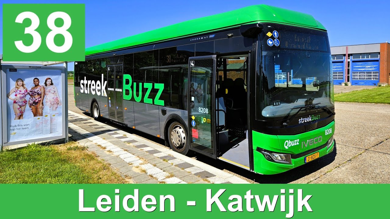 Qbuzz lijn 38: Leiden Centraal - Katwijk Unmanned Valley | Qbuzz ZHN | Streekbuzz | 2025