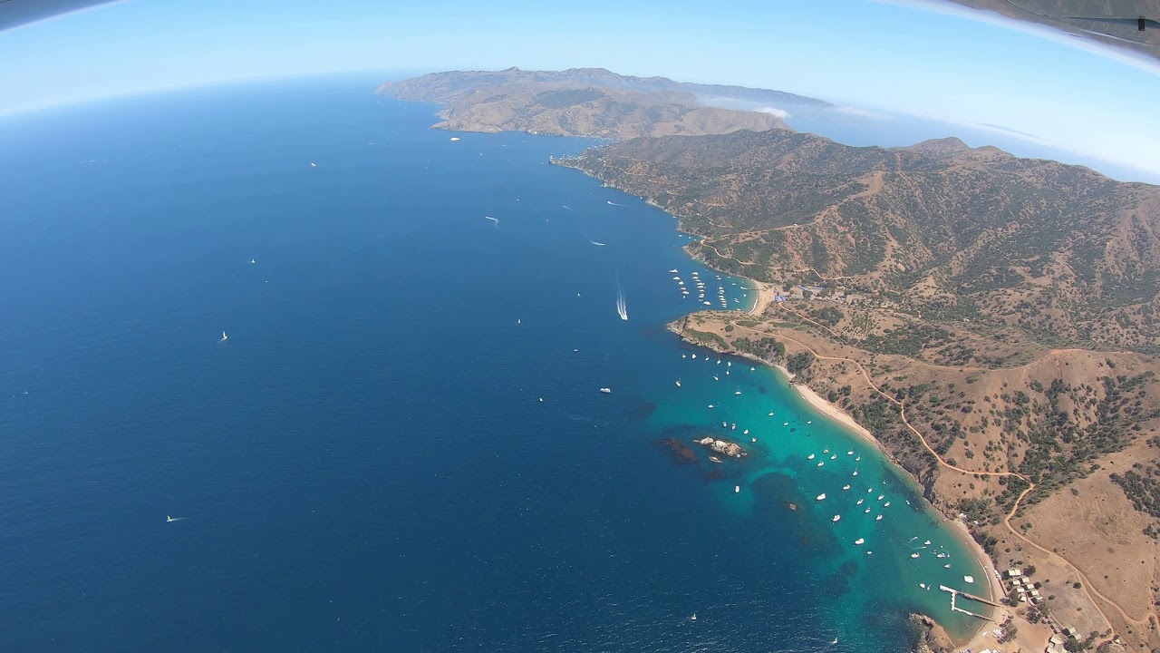 aerial view of Catalina Island