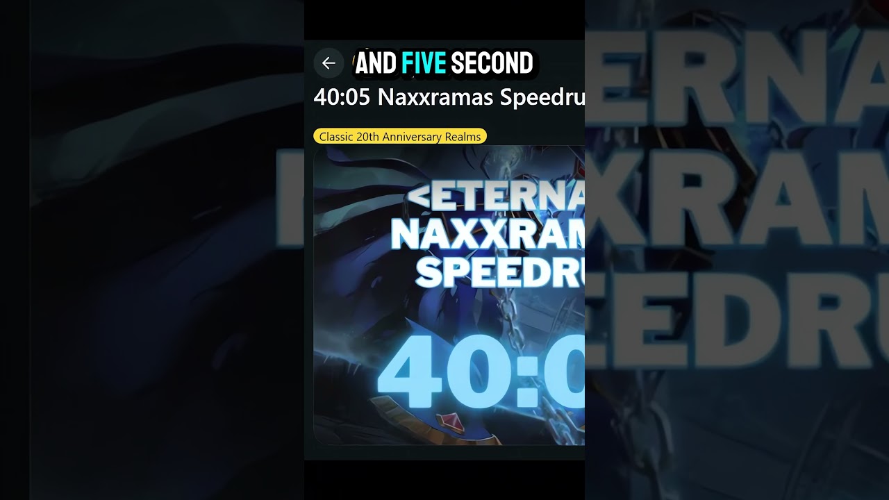 Naxx пройден за 40 минут БЕЗ экипировки BIS