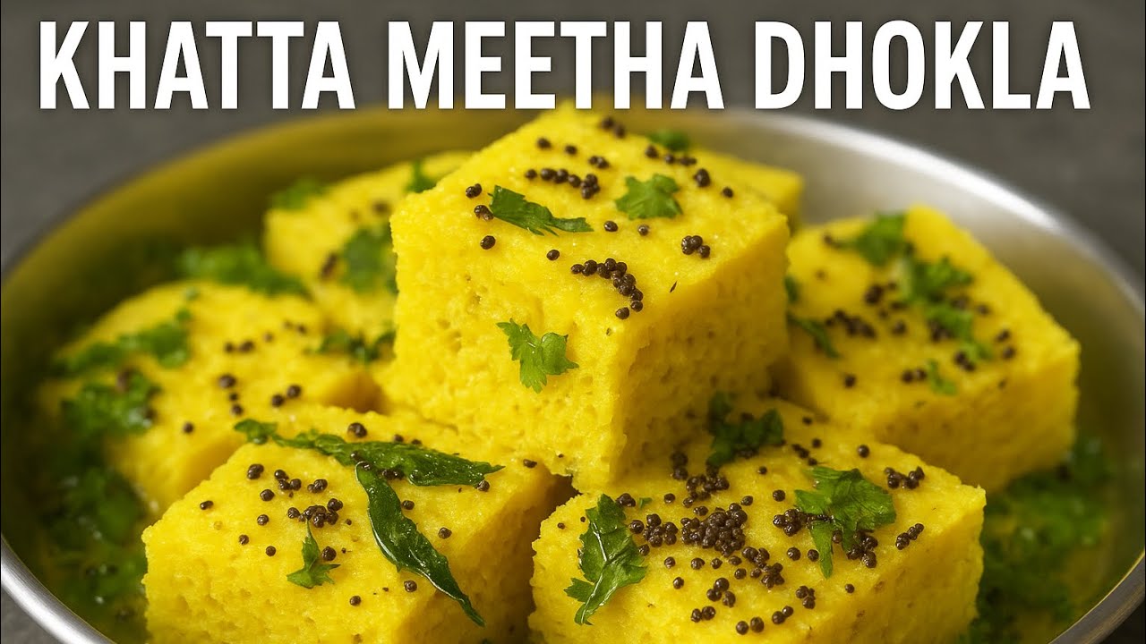 Gujarati Style Khatta Meetha Dhokla | Sweet & Tangy Flavors! 