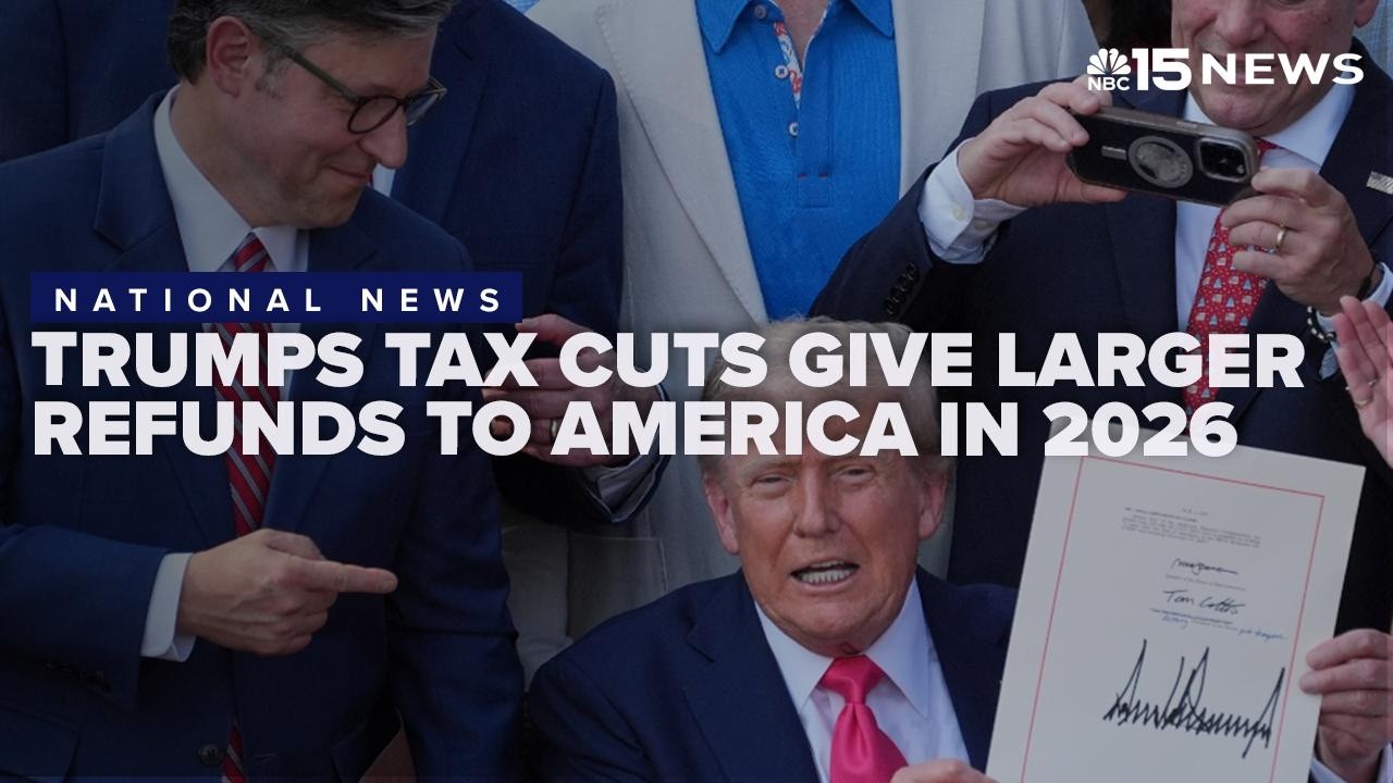 President Trump's tax cuts deliver larger refunds for Americans this year