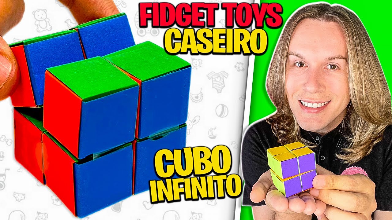 COMO FAZER FIDGET TOYS CASEIRO #2 - CUBO INFINITO CASEIRO | TIO LUCAS