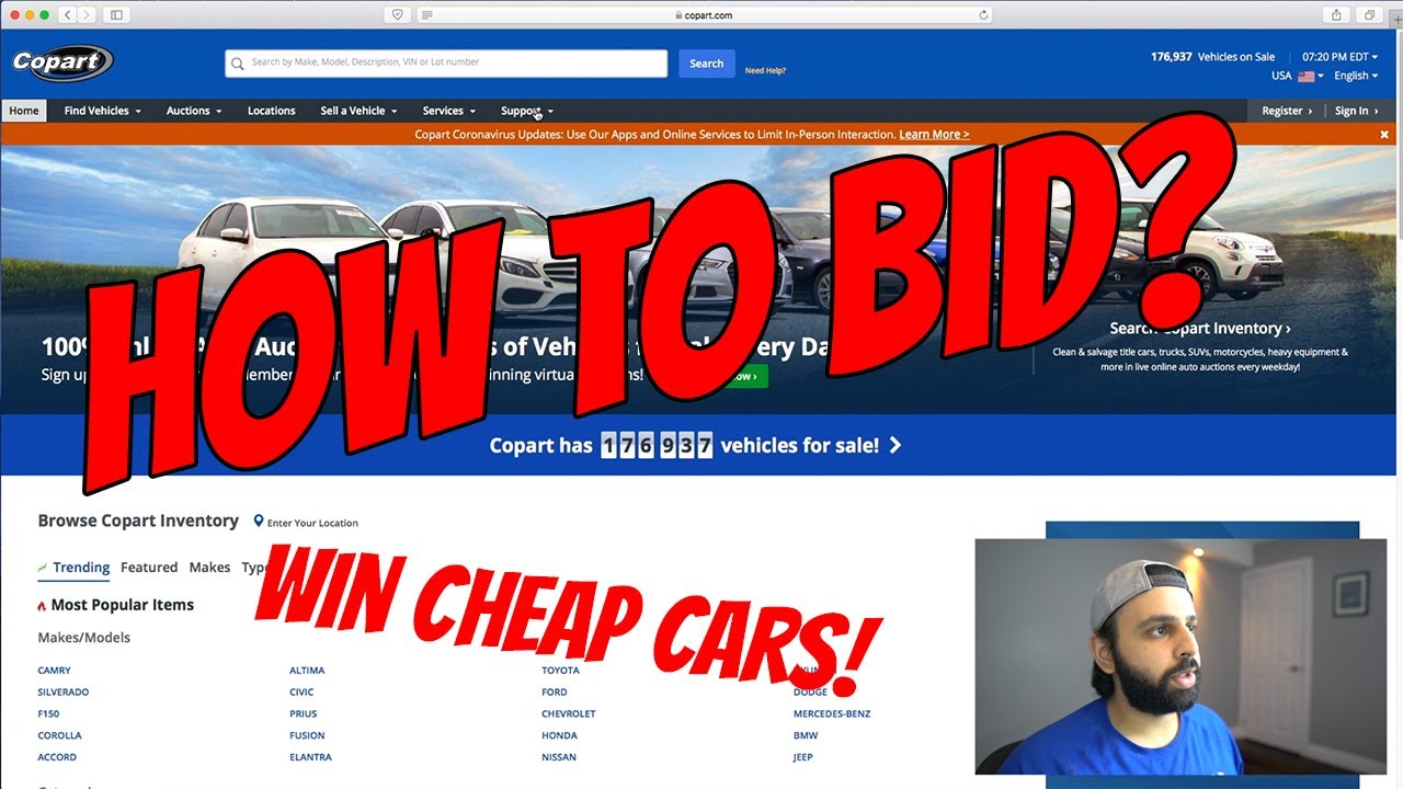 How to Bid on Cars at Copart! + What Broker I Use