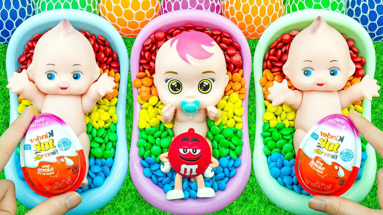 13 Minutes Relaxing Candy Bath, Rainbow Candy Beads Sounds