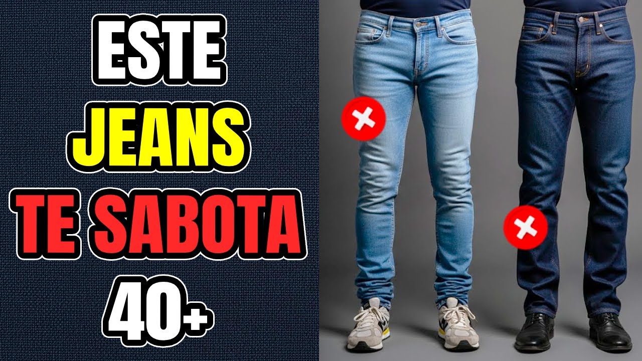 Los ERRORES al usar JEANS que más PERJUDICAN a los hombres adultos | Moda Masculina 40+