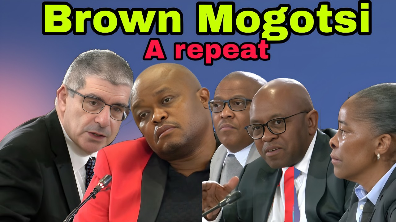 Brown Mogotsi dramatic day at Madlanga Commission of inquiry. (repeat)