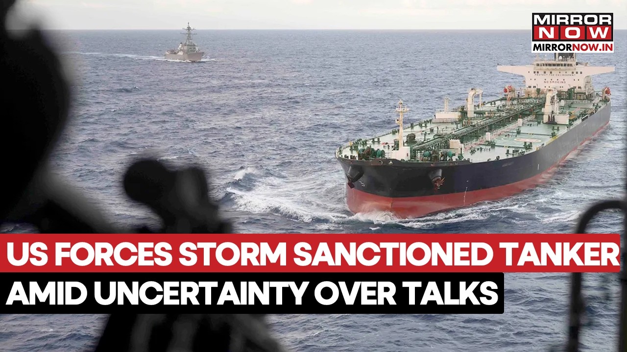 US Forces Storm Iran Flagged Sanctioned Oil Tanker In Indian Ocean, Shares Video Of Operation